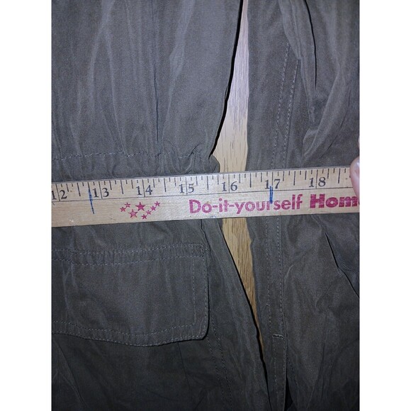 Love Tree Utility Jacket Women’s Size Large Army Green Drawstring Waist 40×28 - Picture 7 of 16